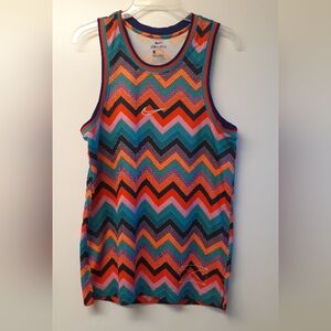 Multi-coloured Nike workout tank top - size small